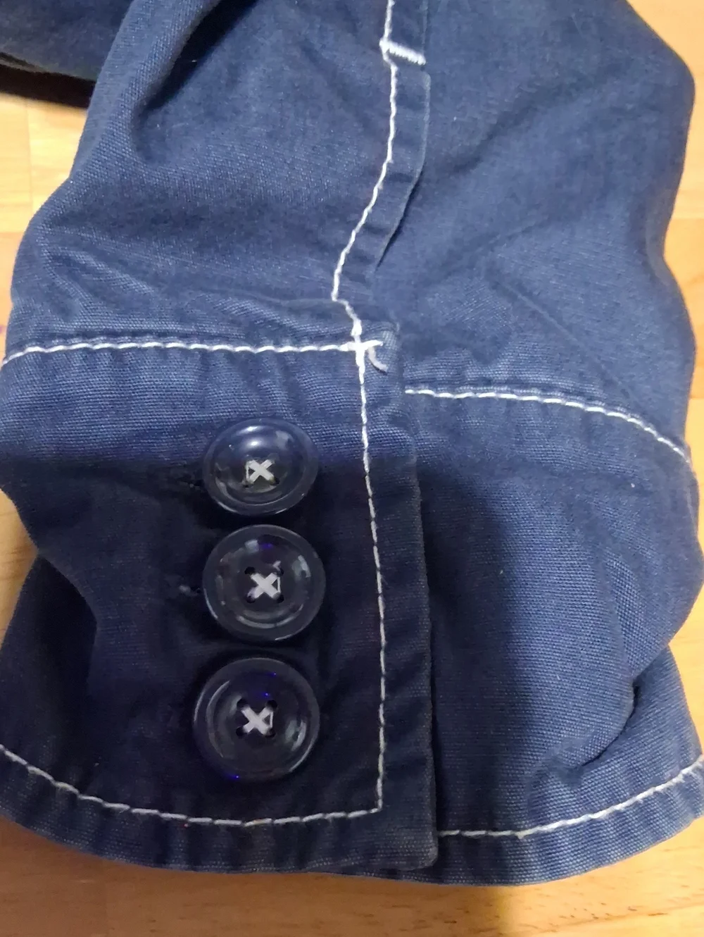 Gymboree Navy Raincoat with Floral Lining